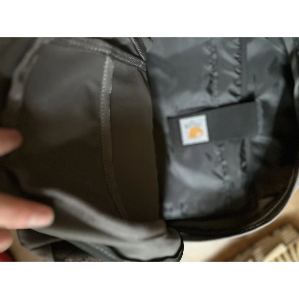 Carhartt 27L Gray Backpack Embroidered Logo Laptop School Travel Work Bag